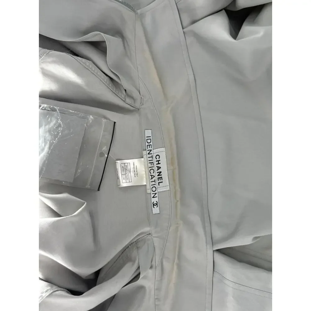 Chanel Identification Pale Grey Zip Jacket – FR 44